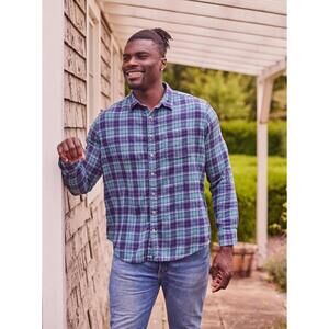 One World Brothers Flannel Shirt Mens Small